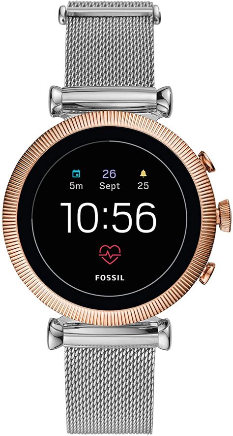 fossil sloan gen 4|Fossil Gen 4 Smartwatch Sloan HR Stainless Steel Mesh .